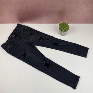 Art Class Black Distressed Denim Skinny Jeans Child Girl Size 7